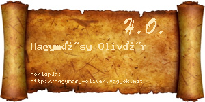 Hagymásy Olivér névjegykártya