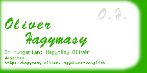 oliver hagymasy business card
