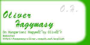 oliver hagymasy business card